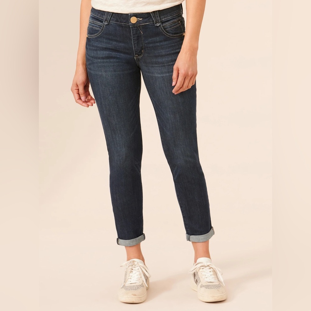 Democracy "Ab"solution Ankle Skimmer‎ Indigo Denim Skinny Jeans Size 14